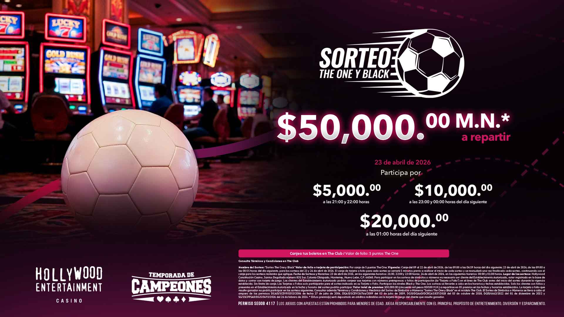 Sorteo The One y Black