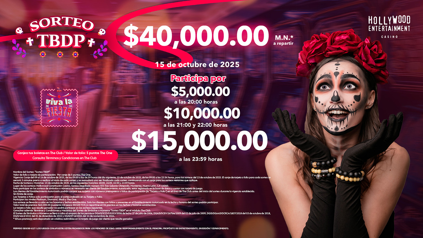 Sorteo TBDP en Hollywood Casino Sorteo TBDP en Hollywood Casino