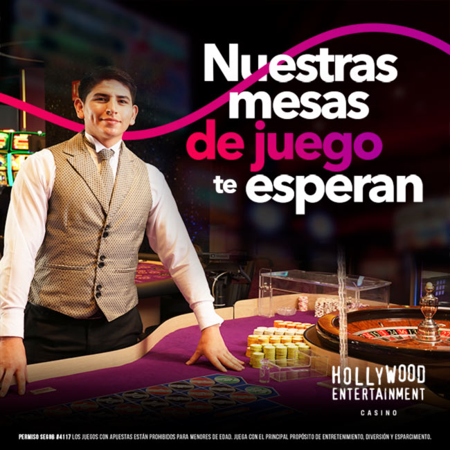 Ven, Vive el juego en mesas en Hollywood Valle Alto